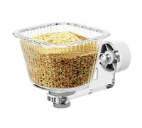 Jvjggag Mangeoire pour cage à oiseaux, transparente, avec protection anti-basculement, pour cages, calopsittes, conures, ara, perruches, nourriture et eau inséparables