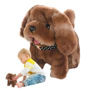 Jvjggag Moving Dog Toy, Animated Walking Puppy, Interactive Plush Robot Pet, Realistic Action Stuffed Dog for Kids Fun Playtime, Life Like WalkingDog Toy, Holiday Birthday Gift