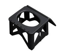 Jvjggag Outdoor Toilet for Camping, Folding Stool Camping Potty for Adults, Travel Gear Bench, Portable Seat Support, Waterproof Lining, Hiking Tent Use, RV Car Fishing, 10.44 inches