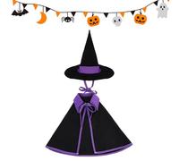Jvjggag Outfits - Witch Costume for Lawn Statue | Fabric Dress and Hat for Outdoor Yard, Funny Porch Decoration for Fall Season Thanksgiving Gathering and Holiday Party