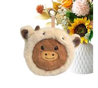Jvjggag Pendentif Peluche, Pendentif Vache En Peluche Avec Expression Réversible Pour Sac À Dos, Accessoires De Sac Mignons, Pour Vacances Anniversaire Filles Femmes Enseignant Étudiants