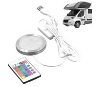 Jvjggag Recessed Ceiling Lights - 5V Ultra Thin RGB Bulbs | Can Lamp Fixture for Backyard Bathroom Kitchen Garden Yard Patio Decoration, Modern Energy Efficient Accessory for Daily Use