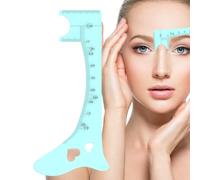 Jvjggag Règle de cartographie des sourcils - Guide de contour des yeux en silicone souple | Outil de maquillage rapide des yeux, aide à façonner les sourcils, outil de mesure des sourcils pour un