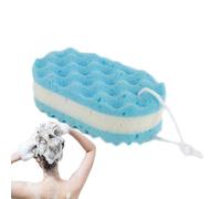 Jvjggag Serviette de bain douce, éponge pour le corps et éponge de bain - Serviette de bain douce avec texture ondulée pour la famille et les amis