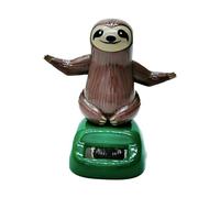 Jvjggag Solar Swinging Sloth - Dashboard Figurine for Joy | Cute Animal Ornament with Funny Motion, Car Dash Accessory, Creative Desk Decoration, Decorative Home Office Decor for Apartment Bedroom