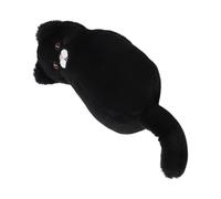 Jvjggag Stylish Pen Organizer - Cute Cat Pouch for Students | Plush Fabric with Secure Zip, Cartoon Shape Stationery Bag, School Pencil Storage, Classroom College Office Travel for Art Supplies