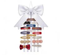 Jvjggag Support de pince à pince - Présentoir en forme de nœud pour épingles à cheveux, organisateur de barrettes | pour filles, placard, dressing, chambre à coucher, décoration d'intérieur