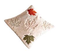 Jvjggag Taies d'automne Housse de Coussin 45x45 cm et Feuilles d'Érable | Housses de Coussin Décoratives Pour Salon, Chambre, Canapé, Divan, Baie Vitrée, Fermette, C