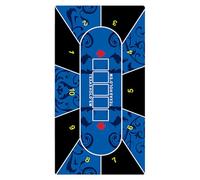Jvjggag Tapis de Poker Holdem,Tapis Texas Holdem | de Disposition en Caoutchouc de Nappe de Jeu de Poker - antidérapant de Table pour Le Divertissement à Domicile, Les salles de Jeux de