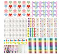 Jvjggag Trousse De Papeterie | Fournitures Scolaires Écriture,Ensemble Papeterie Adorable - pour les Garçons et les Filles Cadeau de Fête Salle de Classe École et Saint-Valentin