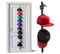 Jvjggag Two Way Hat Rack - Door Storage Hooks for Caps | Organizer with Display Function, Closet Wall Bedroom Tool, Compact Indoor Organization Solution for Daily Use