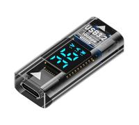 Jvjggag USB A to USB C Female, Bi-Directional Adapter Converter, Charging & Data Link Support, Compact Extension Coupler with Display, Type-C Compatibility for Phone Laptop Use