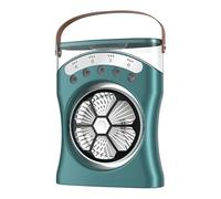 Jvjggag Water Mist Fan, Desktop Spray Fan, Rechargeable Air Cooler, 180 Degree Rotation, Three Speed Settings, 550ml Tank, Quiet Brushless Motor, Portable for Bedroom Study Beach