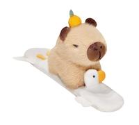 Jvjggag Wearable Capybara Bracelet - Plush Slap Wristband ¦ 20cm Soft Toy with Wing Pull, Plush Band for Wrist Decor, Plushy Bracelet, Capybara Pull Wings with Interactive Wristband Design