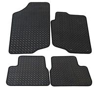 JVL 1217R Tapis de Sol en Caoutchouc, avec 2 Clips Ovale, Noir