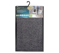 JVL Admiral Paillasson en Coton Anthracite 50 x 80 cm, Charbon, 50 x 80