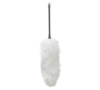 JVL Duster léger en Microfibre Flexible avec bâton Gris/Turquoise