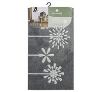 JVL SOLEMATE Paillasson Motif Fleurs sculptées à la Main Gris