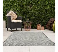 JVL Tapis d'extérieur léger réversible en Plastique tissé, 120 x 170 cm, Diamant