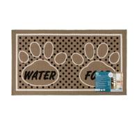 JVL Tapis Lavable en Machine pour Animaux domestiques 40 × 70 cm - Tapis d'intérieur Absorbant pour Chien et Chat - Protection de Sol pour gamelles et Zones de Nourriture - Motif « Dinner Time »