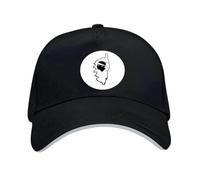 JVM - Casquette Corse qualité 100% Coton avec Patch personnalisé. Mixte. Taille Unique Adultes et + de 12 Ans, Scratch réglable : (Noir/Liseré Gris, Drapeau Corse Noir sur Fond Blanc)