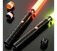 jvmusaber Sabre laser, sabre laser de duel avec 20 couleurs RVB et 4 sons FX