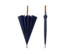 JVNALwnkv Parapluies for la Pluie Parapluie à Manche en Bois 16 Baleines Grand Parapluie Double Droit Long d'affaires for Hommes d'extérieur