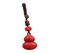 JVNALwnkv Porte-clés en Forme de calebasse Rouge, Pendentif Traditionnel Chinois for clés Voiture, Accessoire Mode for Hommes et Femmes, Portefeuille, Sac ou