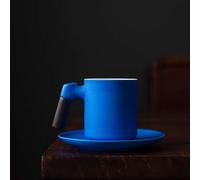 JVNALwnkv Service à thé rétro, tasse à thé, bouilloire en céramique/verre, ensemble de tasses à café en céramique, tasse à eau japonaise minimaliste(Blue2)