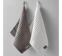 JVNALwnkv Serviettes en Pur Coton, Gants de Toilette Moelleux, torchon Bar for Le Nettoyage des Machines à café, Serviette Microfibre Super absorbante for Les cafés et la Maison (Blanche)