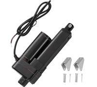 Jvnvlki Actionneur linéaire 12 V 2000 N 50 mm Longueur de course IP65 Étanche 8 mm/s Actionneur technique linéaire Moteur linéaire avec étriers de montage, pour ouvre-porte, traceur solaire, système
