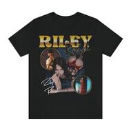 JVRUT Riley Reid Bootleg Retro Style Shirt Black M