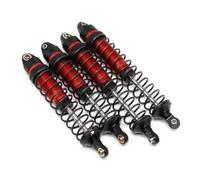 JVRWSC Amortisseur Voiture RC Compatible avec Arrma pour Granite pour Senton pour Rock pour Vorteks pour Typhon 1/10 RC Car Upgrade Parts Amortisseurs Avant Et Arrière en Métal(Red)