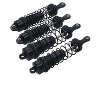 JVRWSC Amortisseur Voiture RC Compatible avec ARRMA pour Mega550 pour Senton pour Granite Big pour Rock pour Typhon 1/10 Pièces De Voiture Télécommandée 4 Pièces Amortisseurs Avant Arrière(Black)