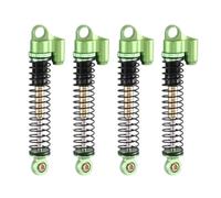 JVRWSC Amortisseur Voiture RC Compatible avec Axial pour SCX24 AX24 1/24 Pièces De Mise À Niveau pour Voiture À Chenilles RC Lot De 4 Amortisseurs Métalliques Allongés De 53 Mm(Green)