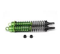 JVRWSC Amortisseur Voiture RC Compatible avec HSP pour HPI pour Losi pour Axial 1/8 Pièces pour Voitures Radiocommandées Et Buggys Amortisseur en Aluminium 140 Mm Réglable par Huile(Green)