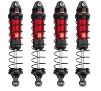 JVRWSC Amortisseur Voiture RC Compatible avec Losi pour Mini pour LMT 4X4 1/18 Pièces De Mise À Niveau pour Monster Truck RC 1 Jeu D'amortisseurs À Huile en Alliage D'aluminium(Red)