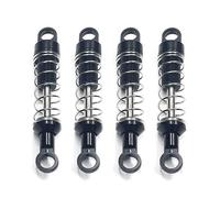 JVRWSC Amortisseur Voiture RC Compatible avec MN pour MN78 pour MN168 1/12 RC Car Upgrade Parts Non Hydraulique Externe pour Ensemble D'amortisseurs À Ressort(Black)