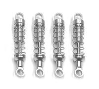 JVRWSC Amortisseur Voiture RC Compatible avec MN pour MN78 pour MN168 1/12 RC Car Upgrade Parts Non Hydraulique Externe pour Ensemble D'amortisseurs À Ressort(Silver)