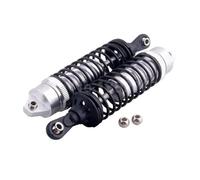 JVRWSC Amortisseur Voiture RC Compatible avec Traxxas pour Slash 4x4 Huan Qi 727 1/10 RC Car Parts, 2 Pièces 100 Mm en Alliage D'aluminium, Amortisseurs Avant(Silver)