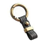 JVTMMY Porte-clés de Voiture pour Alfa Romeo Alfa Alfetta Brera Spider Mito, Porte Clé Cuir et Métal pour Homme Femme, Porte Clef Multifonction et Résistant pour Clés de Voiture, Moto,B Black