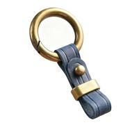 JVTMMY Porte-clés de Voiture pour Fiat Panda Punto Ulysse Brava Barchetta Marea, Porte Clé Cuir et Métal pour Homme Femme, Porte Clef Multifonction et Résistant pour Clés de Voiture, Moto,C Blue