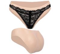 JVTUNG Culotte de gaffe en Silicone pour transgenre travesti Culotte vaginale réaliste Qui Cache Le caleçon de gaffe (FR/ES, Alpha/Lettres, Taille Unique, Taille Normale, Taille Normale, Blanc(1#))