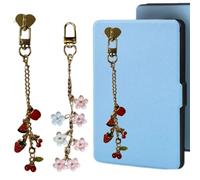 Jvuessieye 2Pcs Papillon Fleur Bracelet Sangle Décorer Accessoires Chaîne pour Kindle Charme Type C Téléphone Hipper Cadeaux Pour Le, Milieu, Zinc, Pas de pierres précieuses