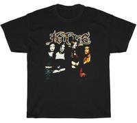 JVXZCNUYW Black Rare Spit-Kittie-Band-Charlotte Cotton Shirt Black Men's T-Shirt