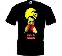 JVXZCNUYW Day of The Dead v14 T Shirt Black Navy Blue Horror Movie Romero S 5XL Man T-Shirt 100% Cotton Sleeve Shirt Black Black