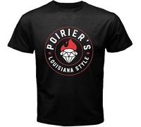 JVXZCNUYW Dustin Poirier Louisana Style Hot Sauce Logo Men's Black T-Shirt Size S to 3XL Black