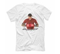 JVXZCNUYW Dustin Poirier t-Shirt American Professional Fighter Print White Color