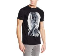 JVXZCNUYW Men's Pretty Reckless The Topless Banded Collar Short Sleeve Funny Cool T-Shirt Black