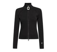 JW Anderson - Cardigan côtelé - Femme - Pulls - Noir - Taille: 36 FR